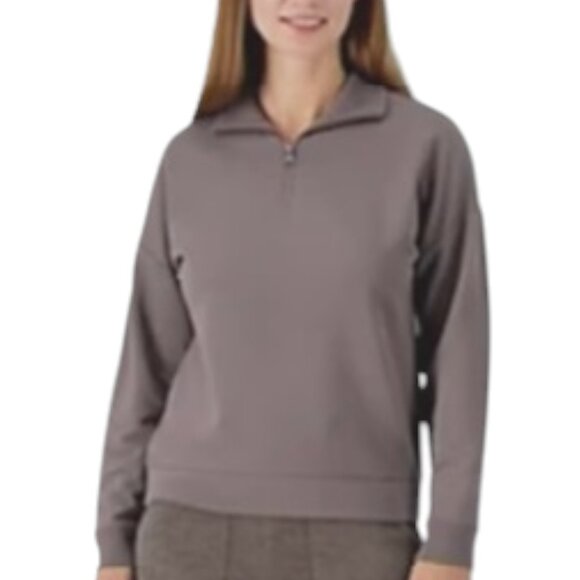 Barefoot Dreams Malibu Collection CozyChic Loungewear Fleecy Top - Mineral - 1X - Picture 1 of 11
